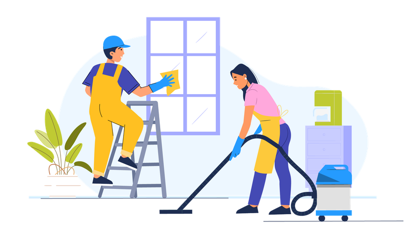 Cleaning Service Illustration 03  Illustration