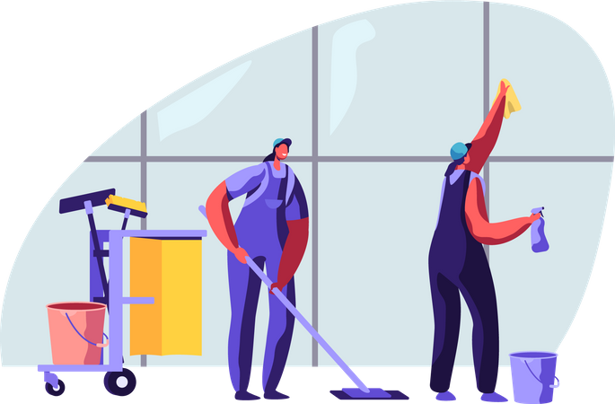 Cleaning Service  일러스트레이션