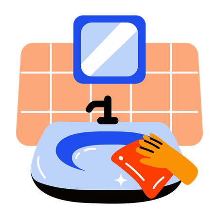 Cleaning Sink  Illustration