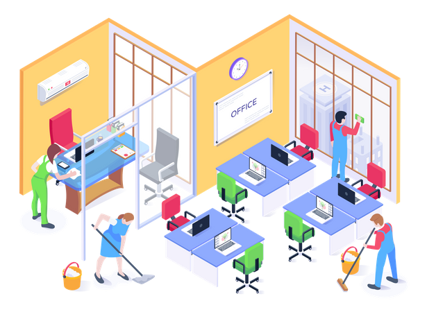 Cleaning Staff  イラスト