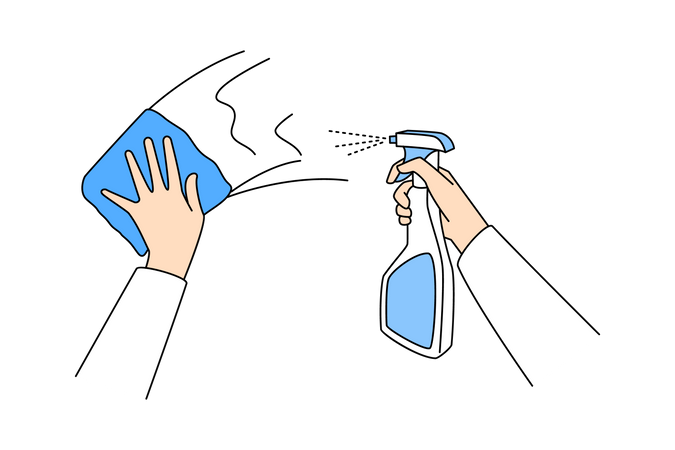 Cleaning surface  Illustration