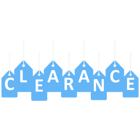 Clearance tag  Illustration