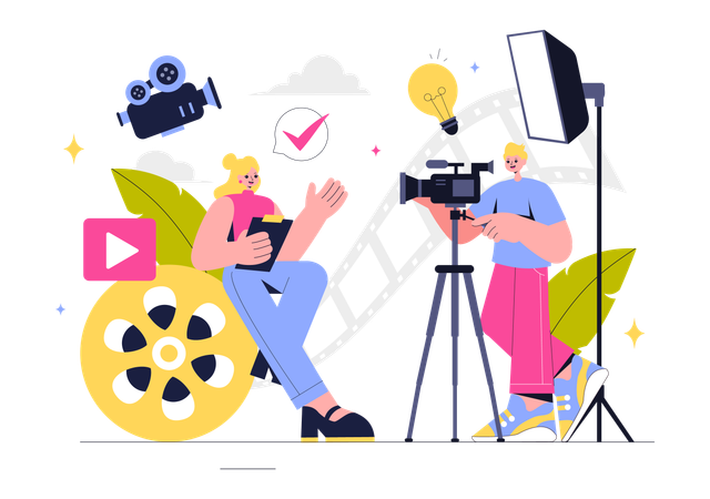 Click photos of actor  Illustration
