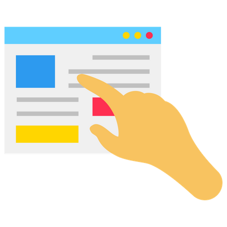 Clickable advertisement  Illustration