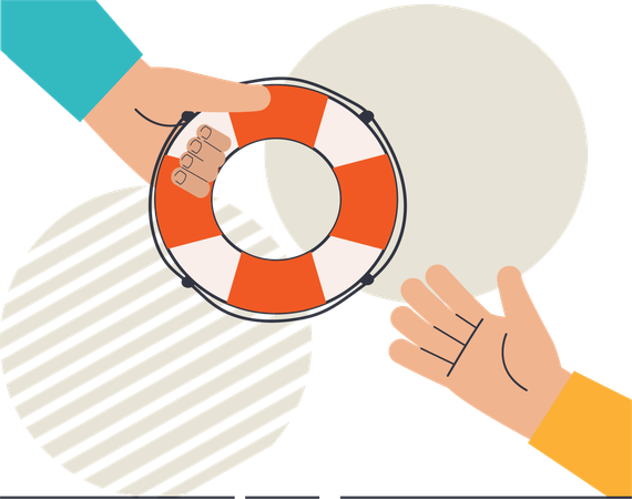 Client asks for help from customer care agent  Illustration