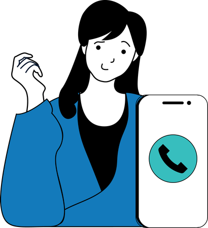 Client calls customer care for support  Illustration