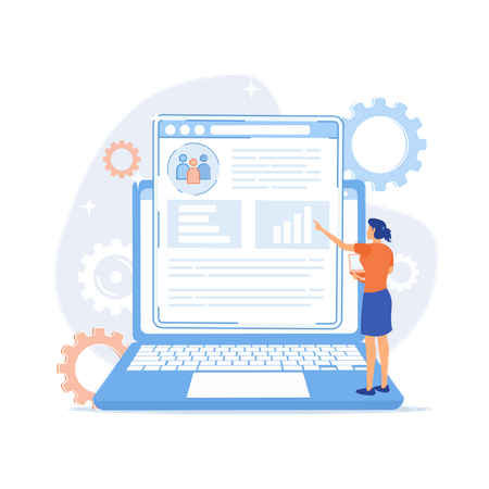 Client database analysis  Illustration