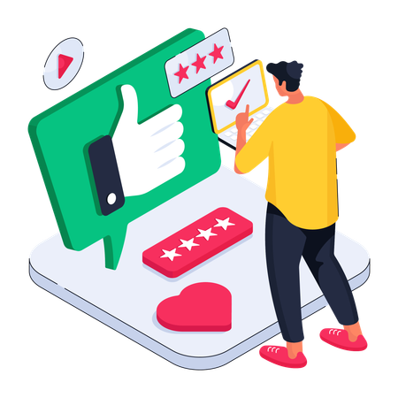 Client Feedback  イラスト