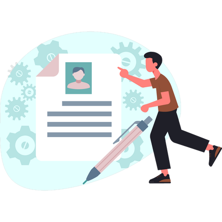 O cliente preenche o questionário do cliente  Ilustração