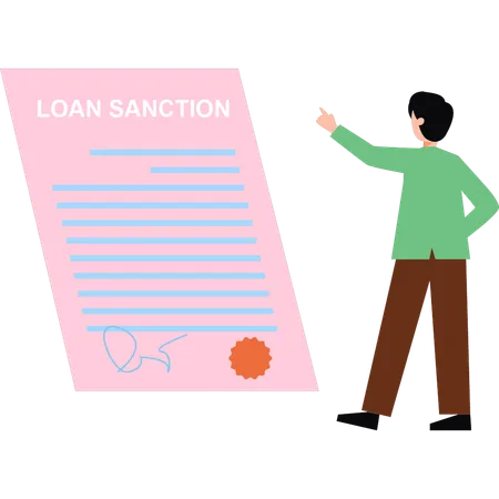 Client's loan gets sanction  Illustration