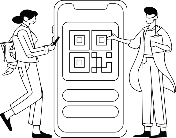 Clients purchases medical insurance policy from online application  Illustration