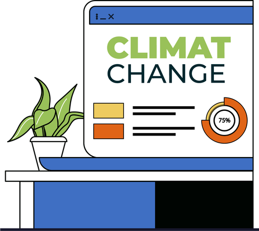 Climate change  Illustration