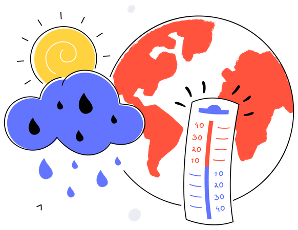 Climate change  Illustration