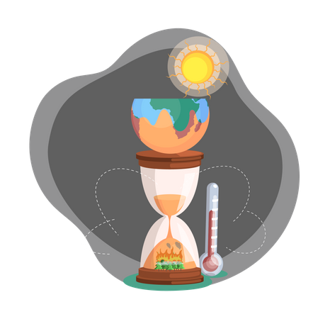Climate change  Illustration