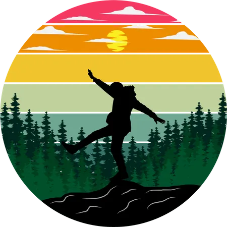 Climbing  Illustration