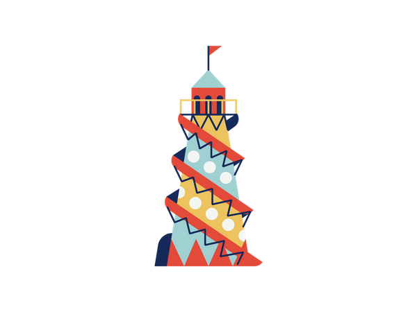 Climbing ride  Illustration