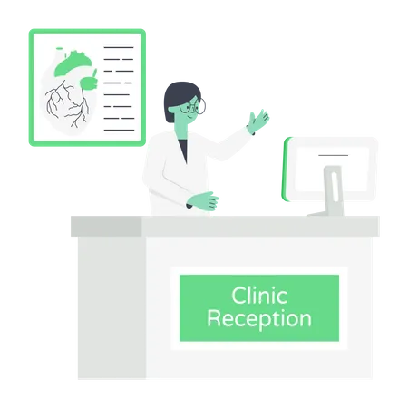 Clinic Reception  Illustration