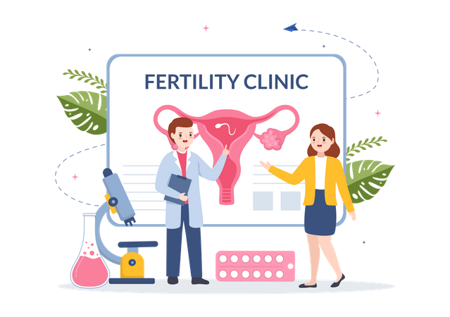 Clinique de fertilité  Illustration