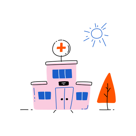 Clinique médicale  Illustration