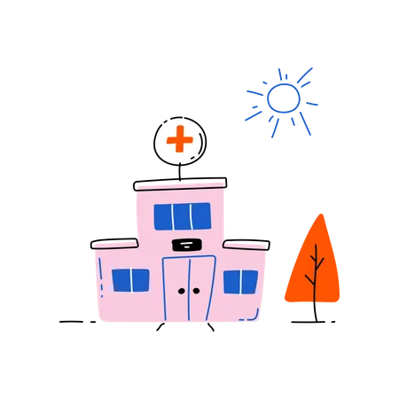 Clinique médicale  Illustration