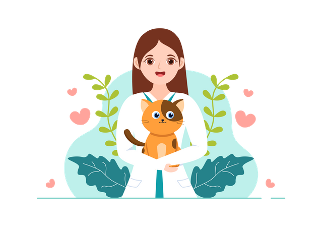 Clinique Vétérinaire Pour animaux  Illustration