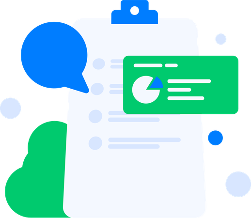 Clipboard and checklist  Illustration