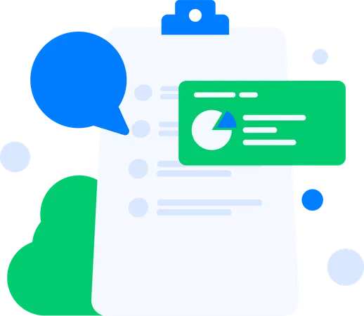 Clipboard and checklist  Illustration