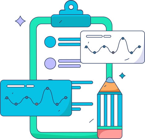 Clipboard and checklist  Illustration