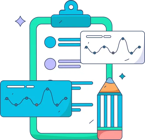 Clipboard and checklist  Illustration