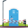 closed public toilet illustration free download