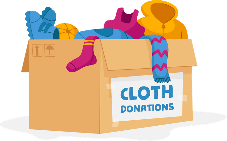 Cloth donation  Illustration