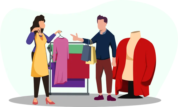 Clothes designer  Illustration