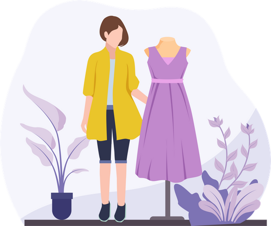 Clothes designer  Illustration