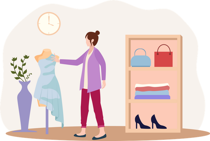 Clothes designer  Illustration