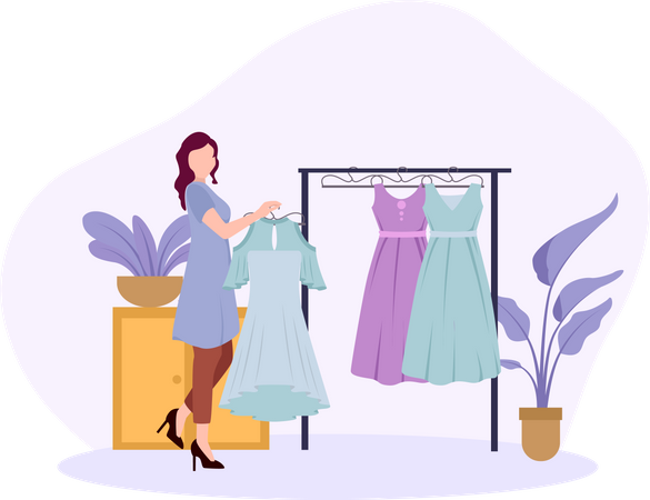 Clothes designer  Illustration