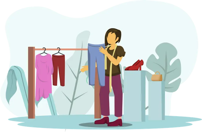 Clothes designer  Illustration