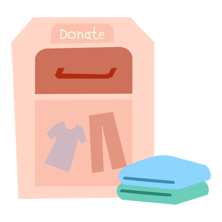 Clothes donation Illustration