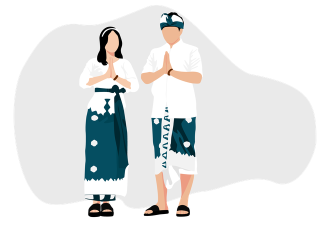 Clothes of Bali  Illustration