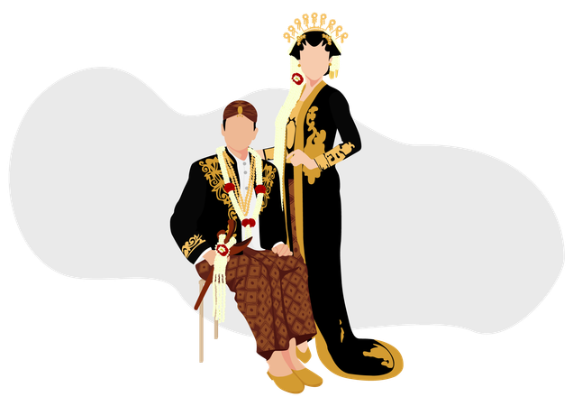 Clothes of Jawi Jangkep  Illustration