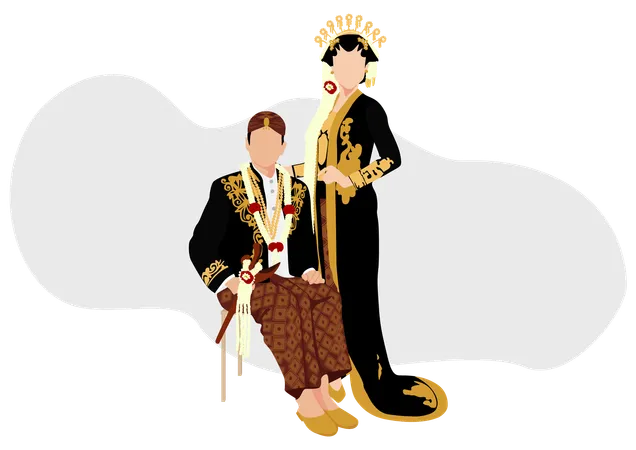 Clothes of Jawi Jangkep  Illustration