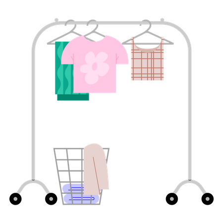 Clothes rack  Illustration