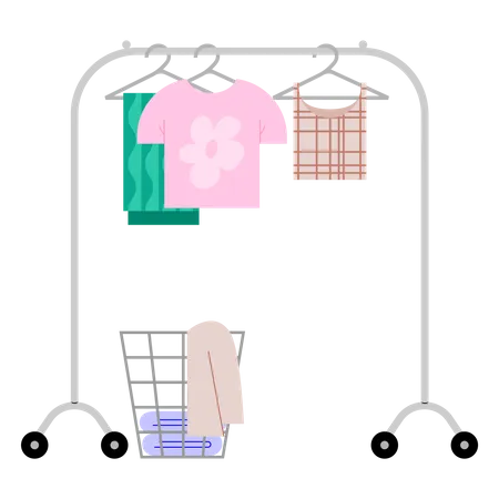 Clothes rack  Illustration