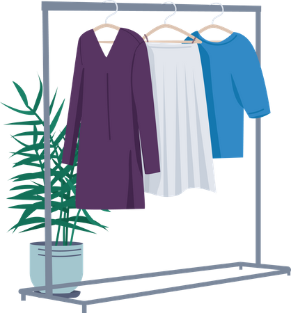 Clothes rack  Illustration