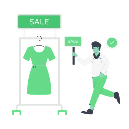 Clothes Sale Illustration