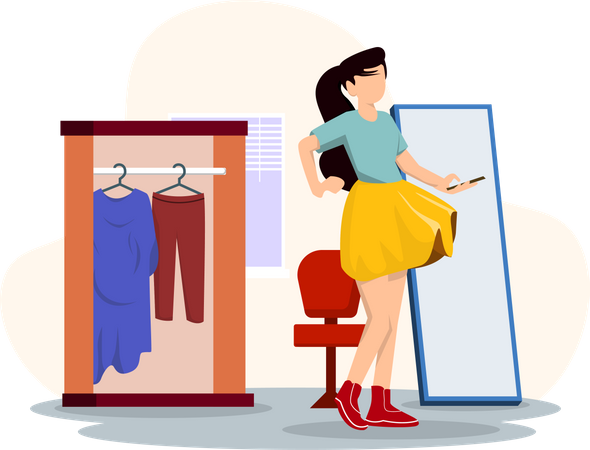 Clothes shop  Illustration