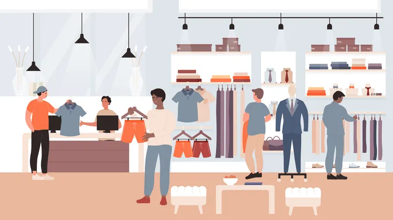 Clothes Shop  Illustration