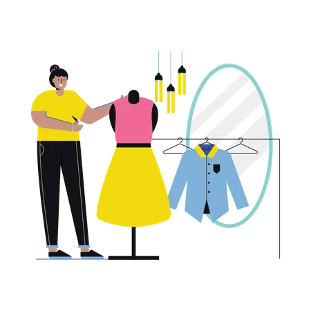 Clothes Shopping  Illustration