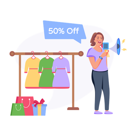 Clothing Discount Illustration