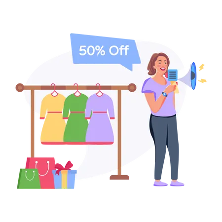 Clothing Discount  Illustration