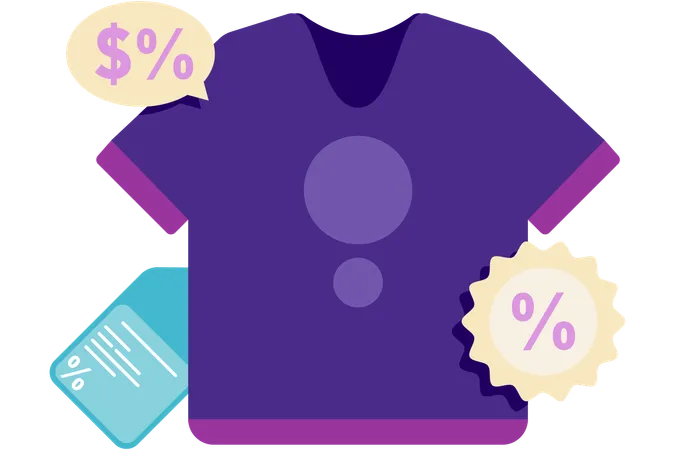 Clothing discounts  Illustration